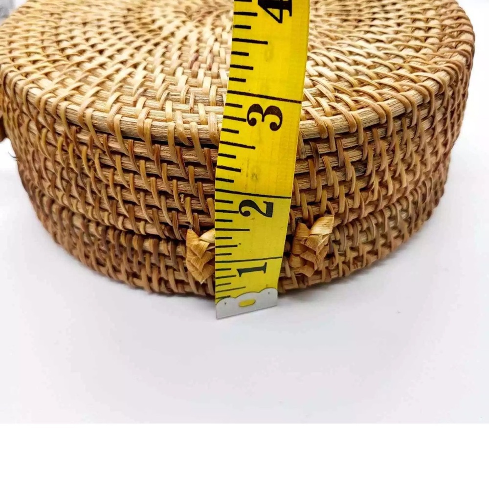 Urban Outfitters Rattan Circle Straw Crossbody Bag - Picture 11 of 12